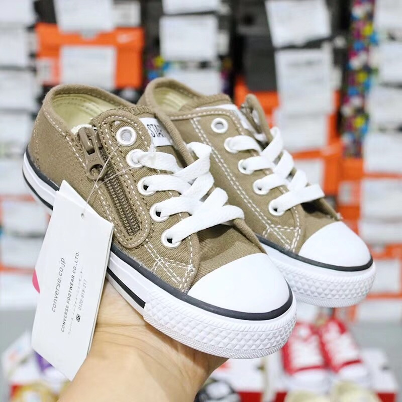 Classic Converse zipper low-top children canvas shoes children_s shoes 22-35-00301ecb